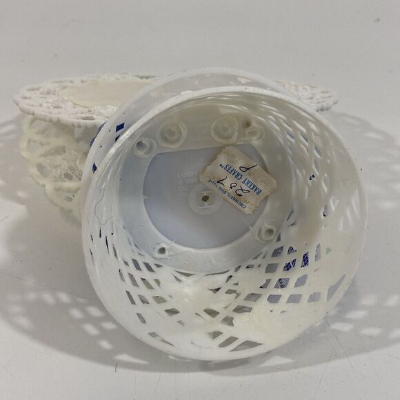 Vintage 1980s Wedding Cake Topper Porcelain Bride & Groom 9” - Picture 6 of 7